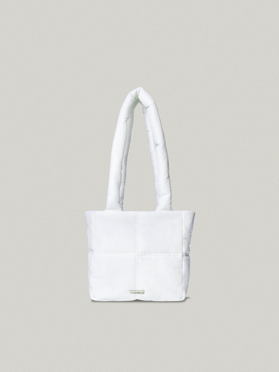 [LIMITED] Padded Mini Pillow Bag White - nylon패디드 미니 필로우백
